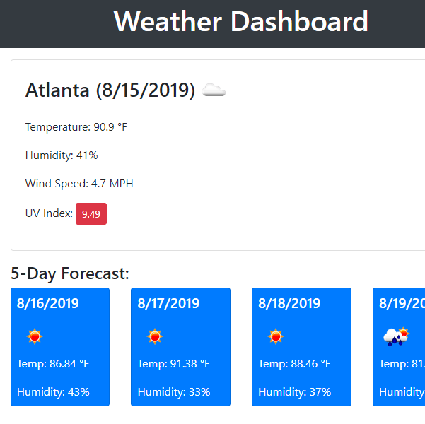 Windy Weather Project